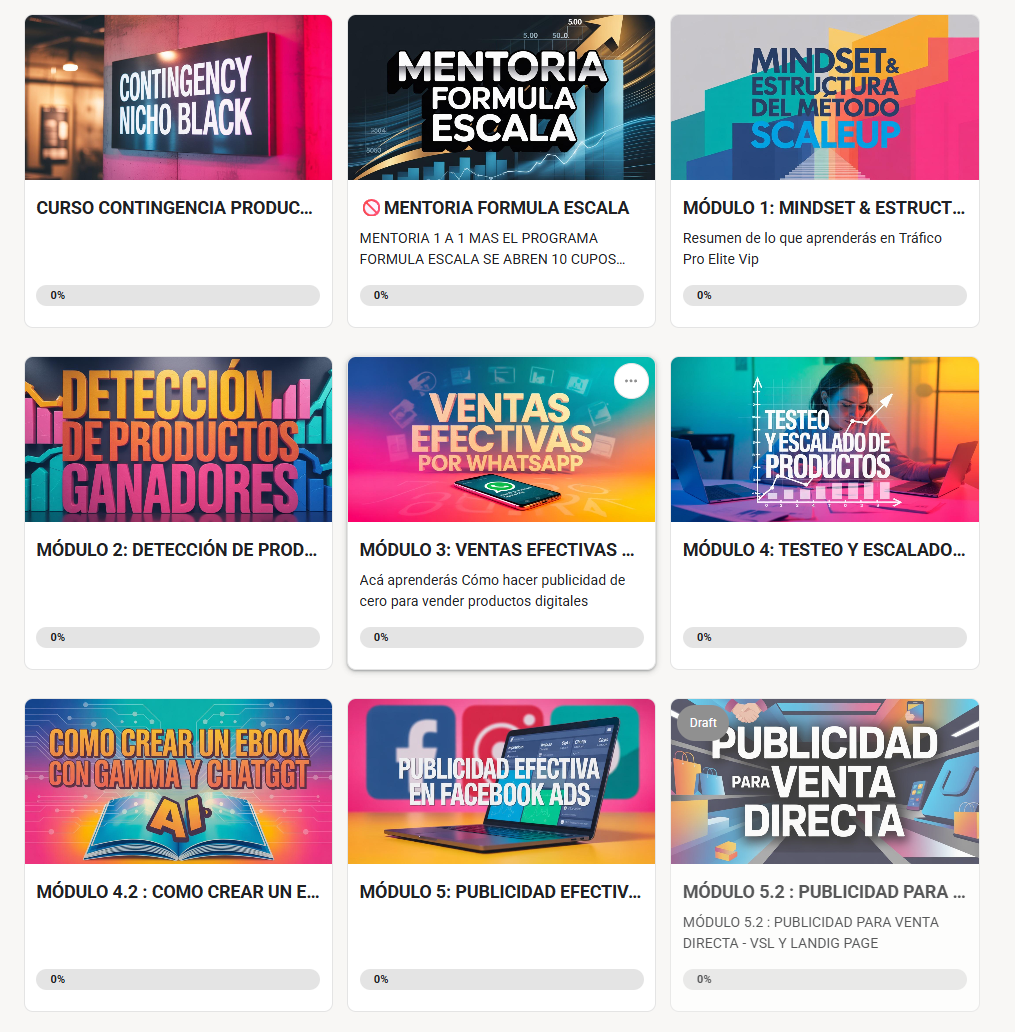 Módulos principales
